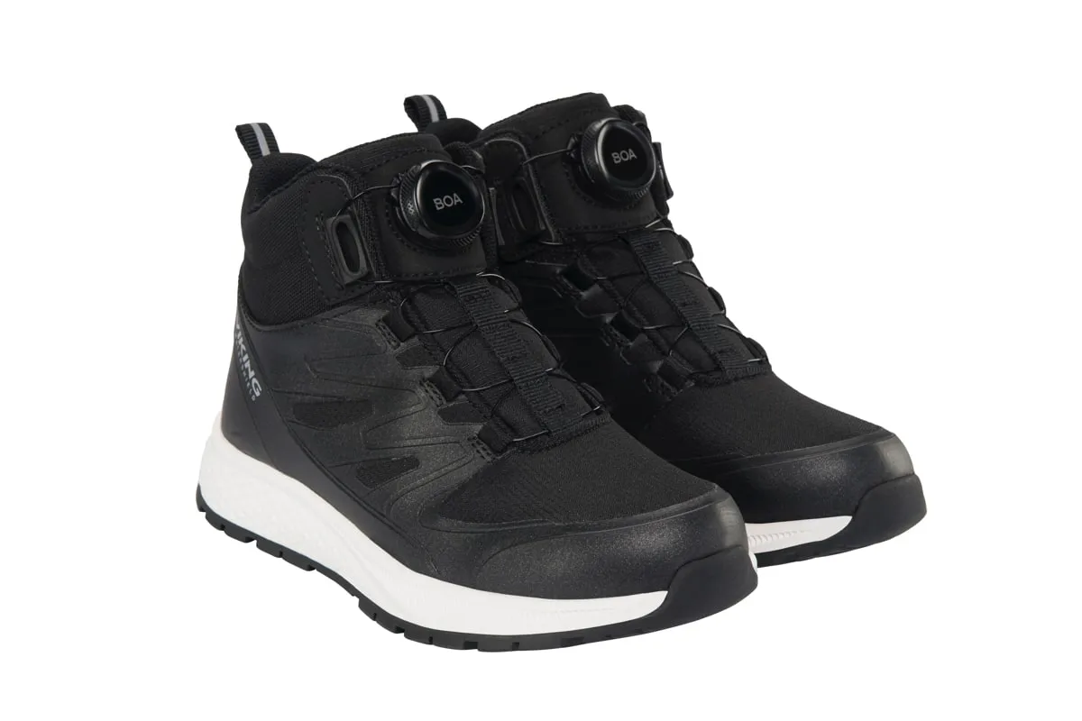 Viking Footwear Junior Equip Mid Waterproof Boa Black