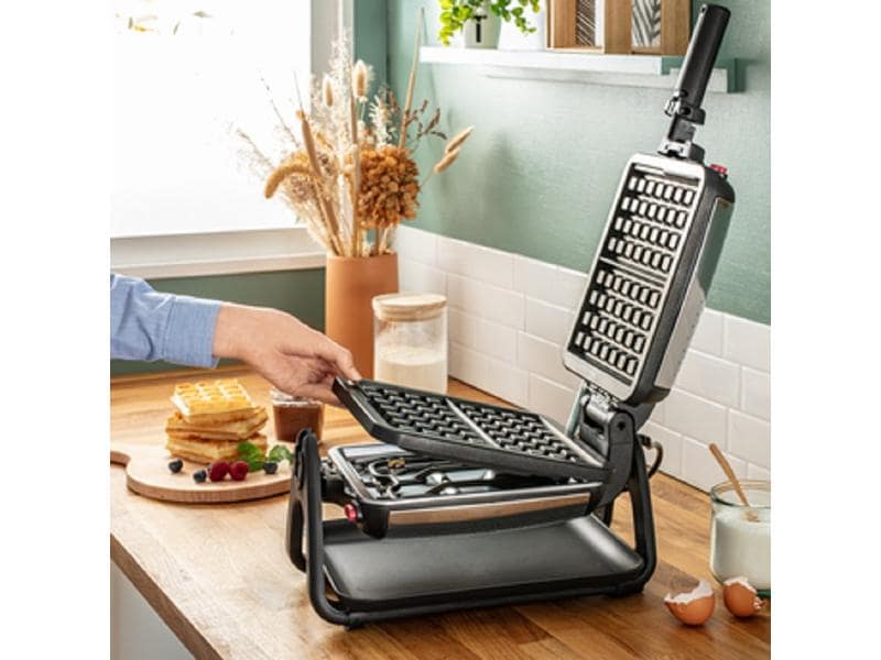 Tefal Waffeleisen King Size 4 in 1 Multifunktionsgerät zum Backen, Toasten und Grillen