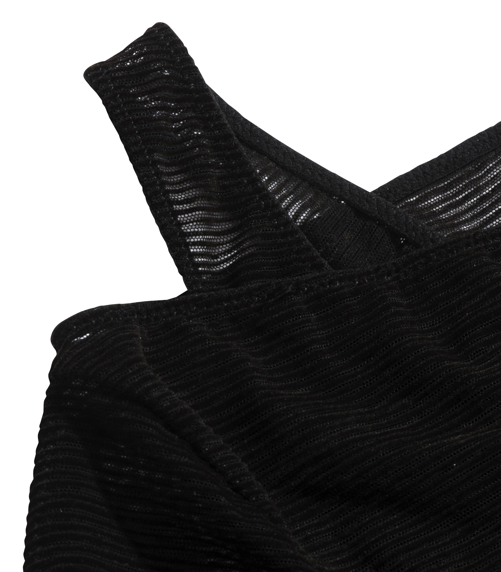 MEDEE - Body col rond bi-matière| Marron