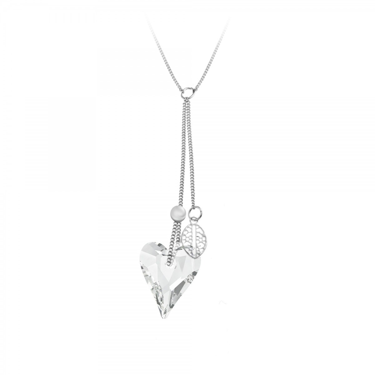 Collier coeur SC Crystal orné de Cristaux scintillants