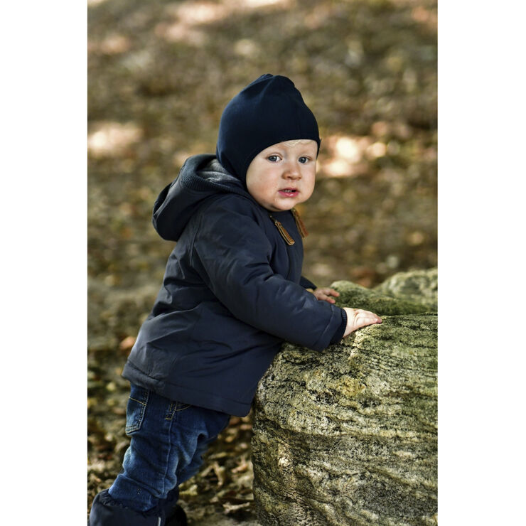 Mikk-Line Wool Fullface - Solid w. Windstop Blue nights