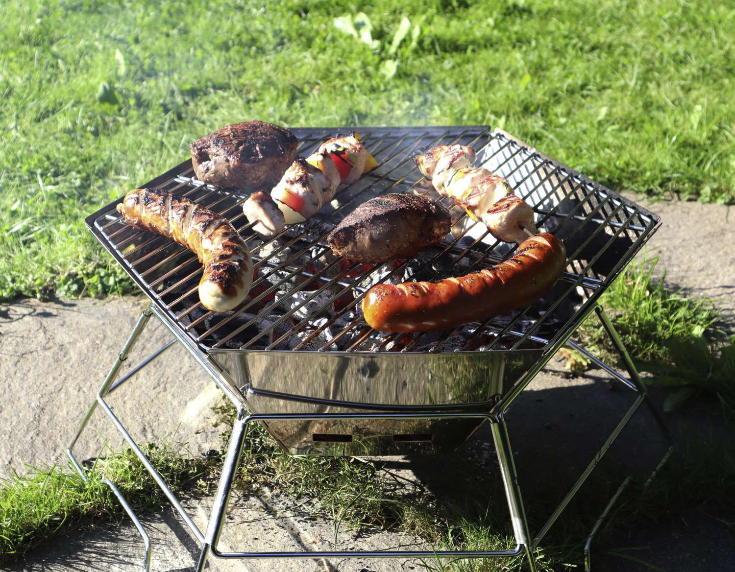 Origin Outdoors Hexagon Grill und Feuerschale 40 x 45 cm