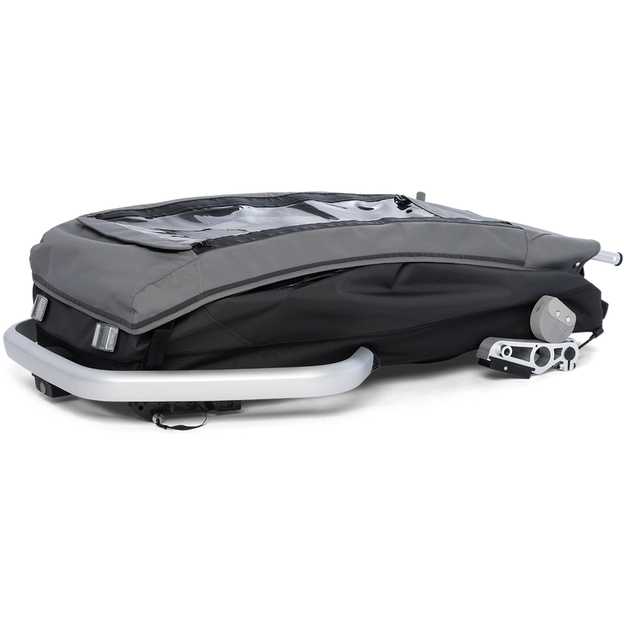 CROOZER Kinderfahrradanhänger Kid Keeke 1 Mountain grey