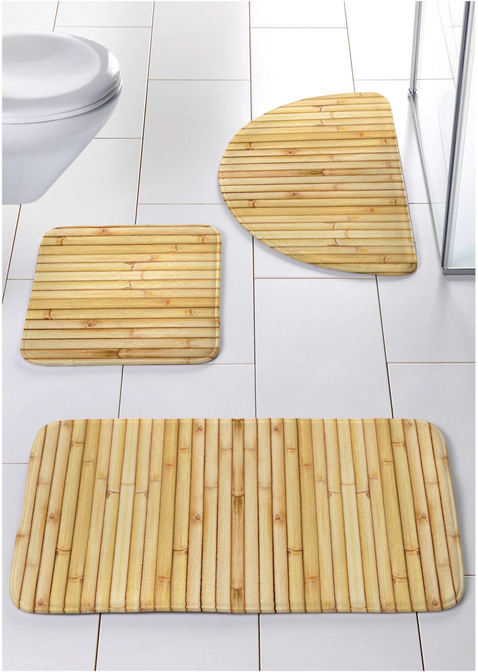 Tapis de salle de bain avec polyester recyclé