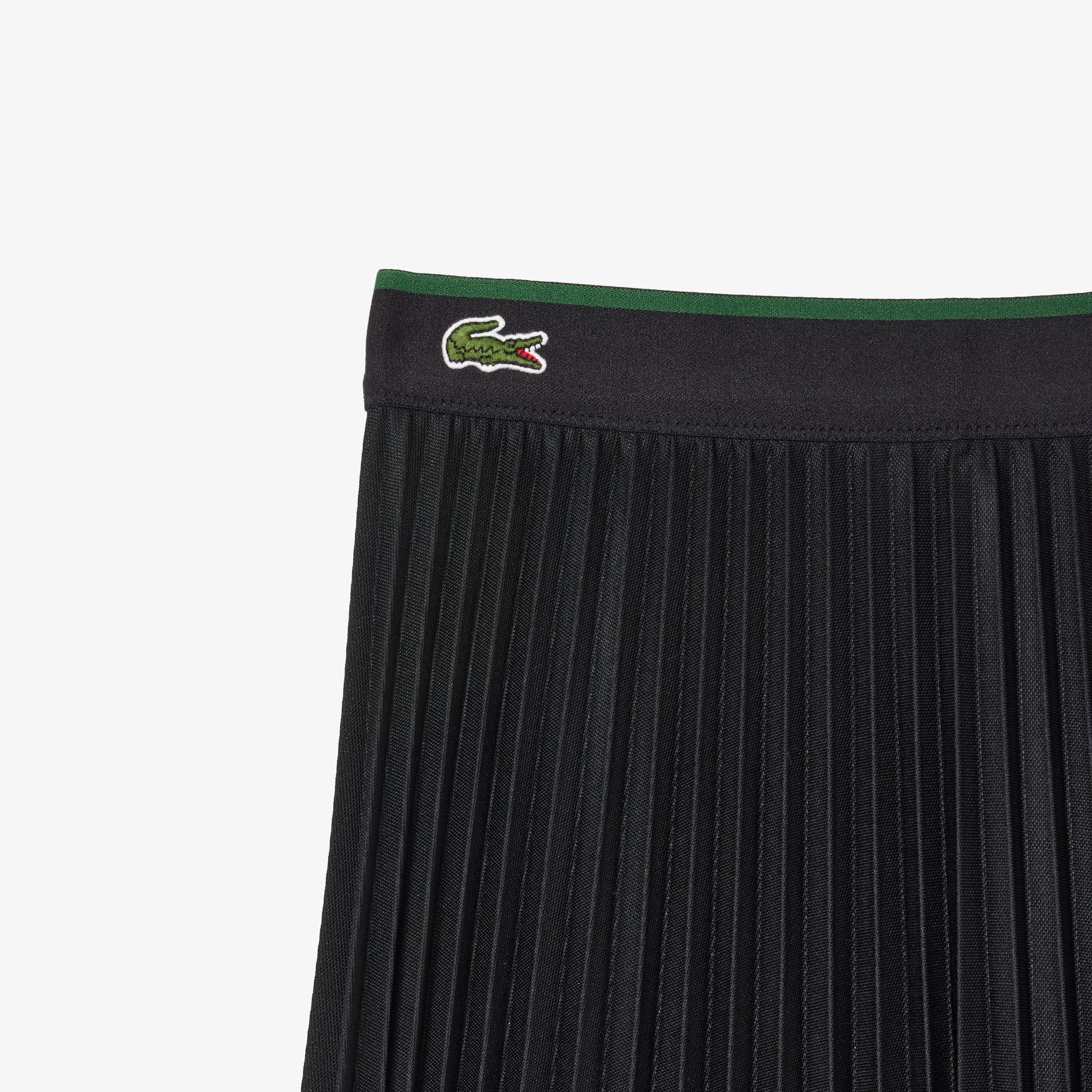 Jupe courte plissée avec ceinture élastiquée Robes & Jupes - Noir - Lacoste - Femme