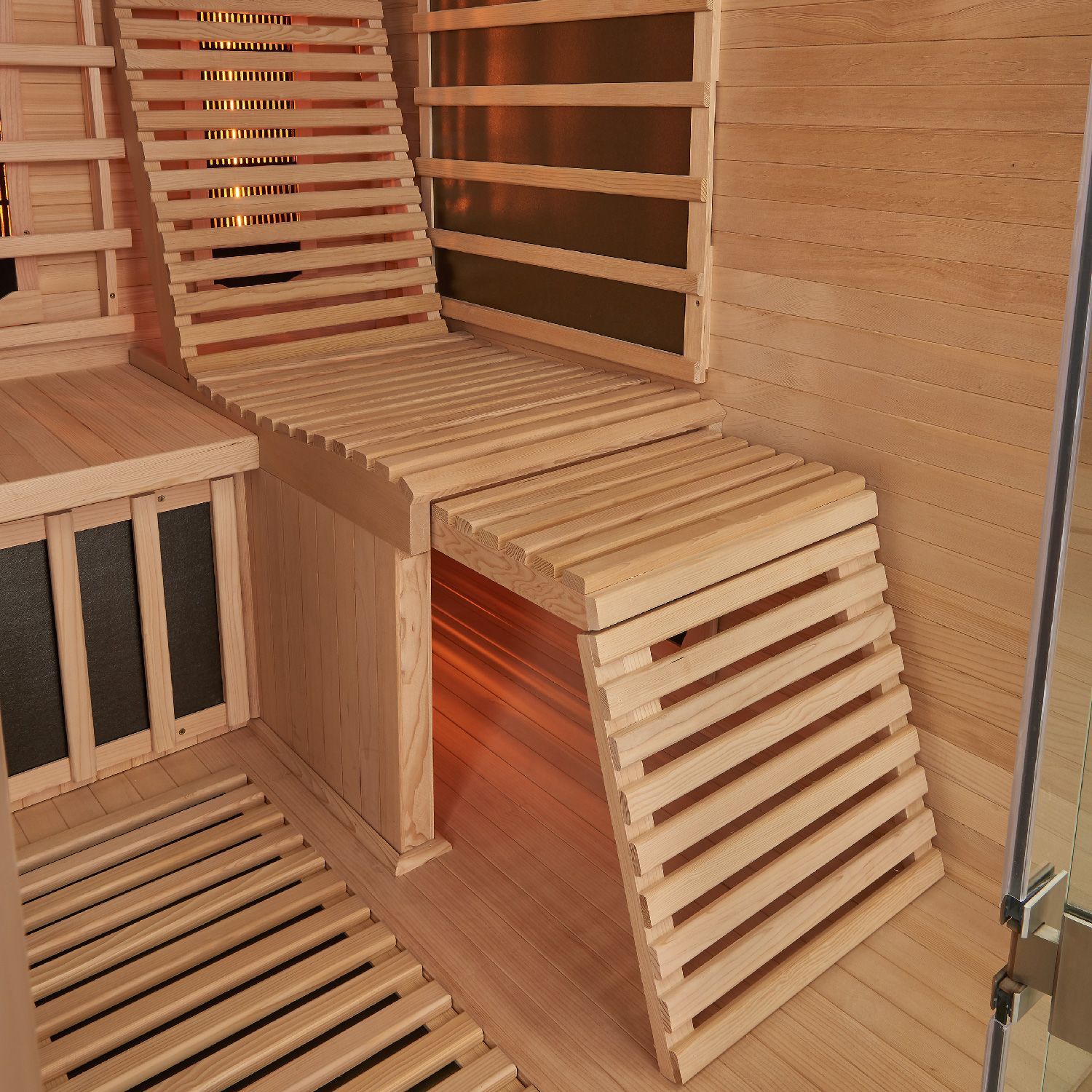 Artsauna Infrarotkabine Wärmekabine Helsinki 150 mit Dual-Technologie & Hemlockholz