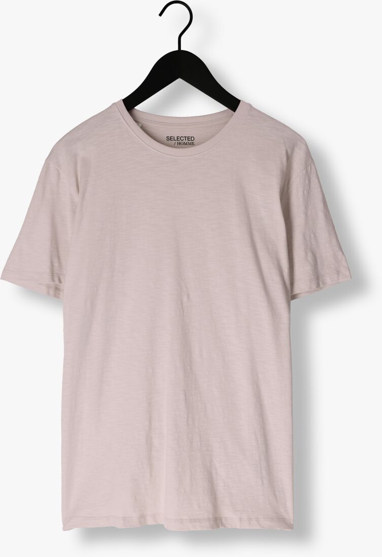 SELECTED HOMME beige selected homme t-shirt slhaspen slub ss o-neck tee noos