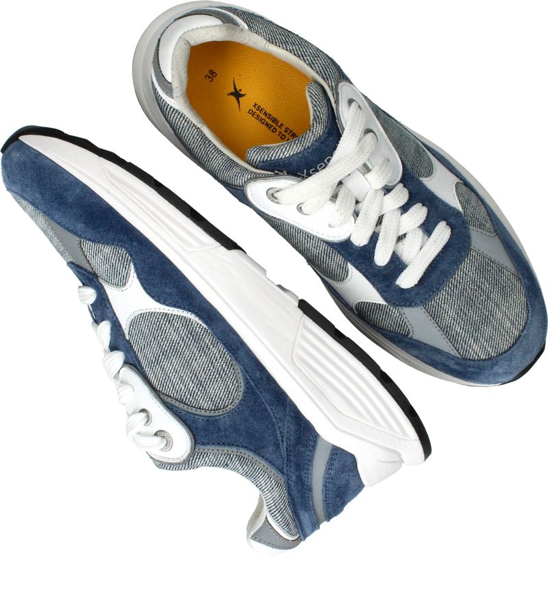 Xsensible Helix Stretchwalker Sneakers Blauw Dames
