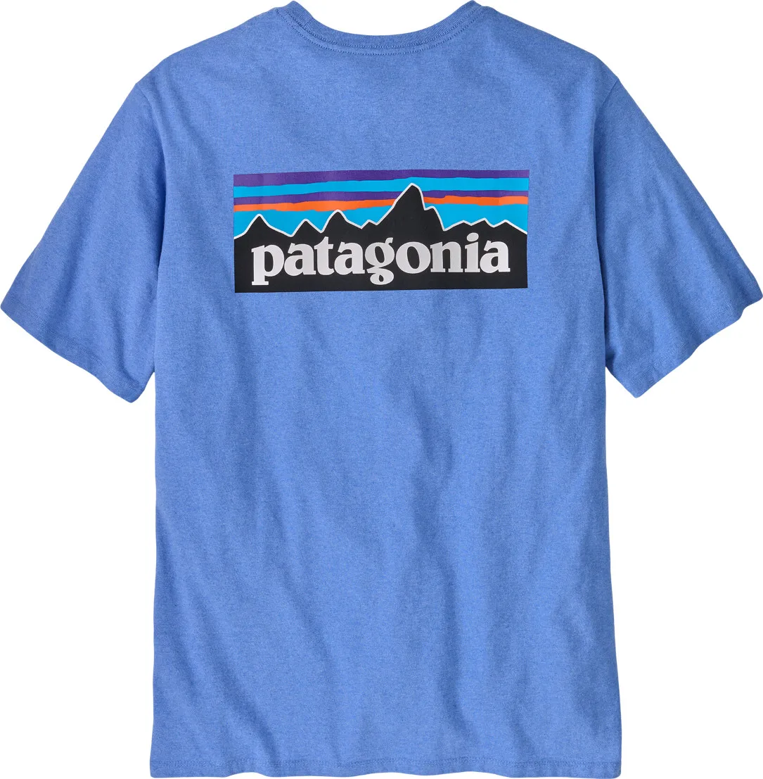 Patagonia Men's P-6 Logo Responsibili-Tee Abundant Blue