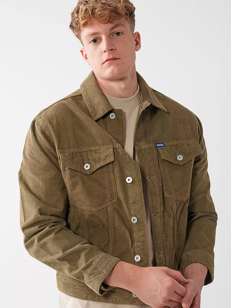 HUGO Cordjacke DEX beige