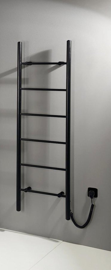 Sapho Karbo elektrische radiator mat zwart 50x160cm 120Watt