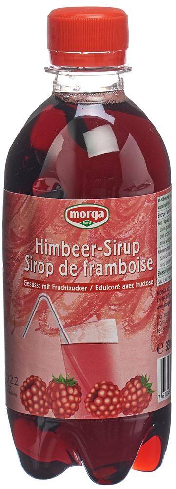 MORGA Himbeer Sirup mit Fruchtzucke 3.3 dl