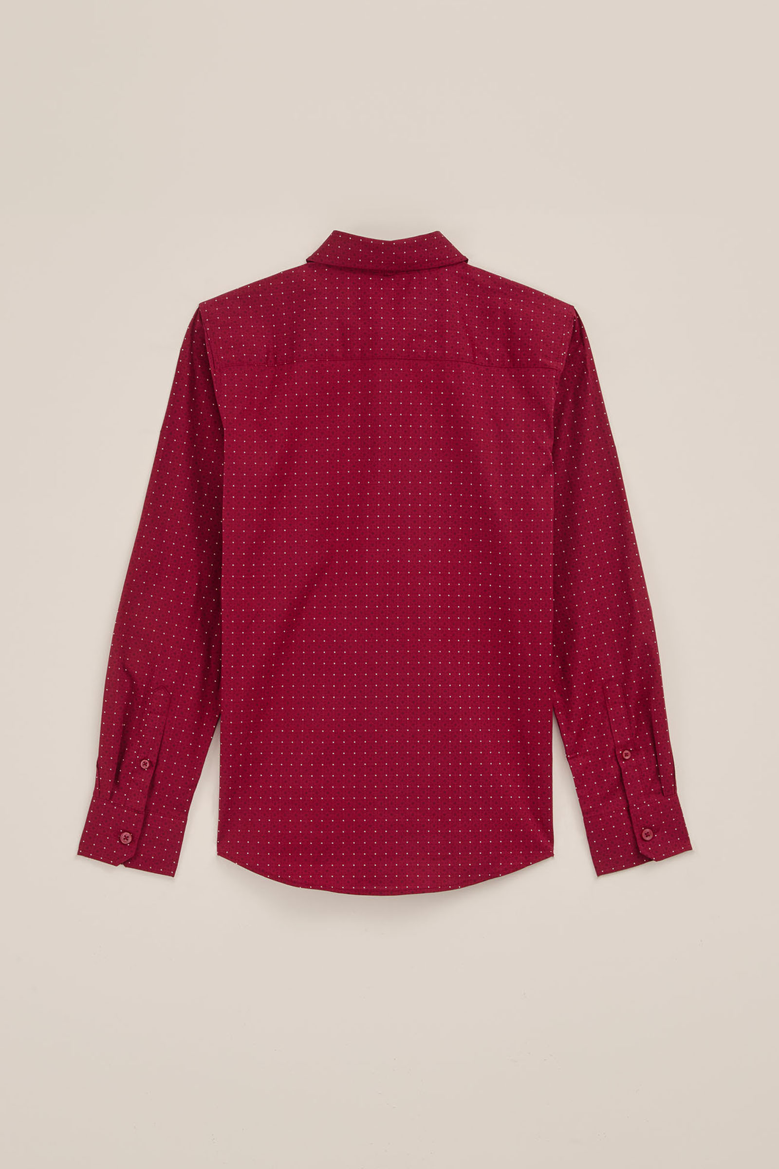 Jongens overhemd met afneembare vlinderdas WE Fashion Bordeauxrood