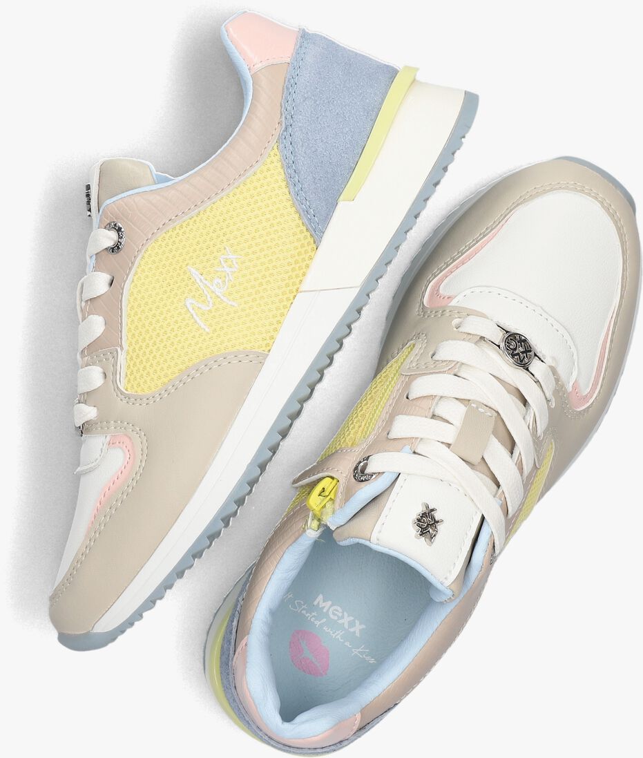 MEXX gele mexx lage sneakers fleur mini