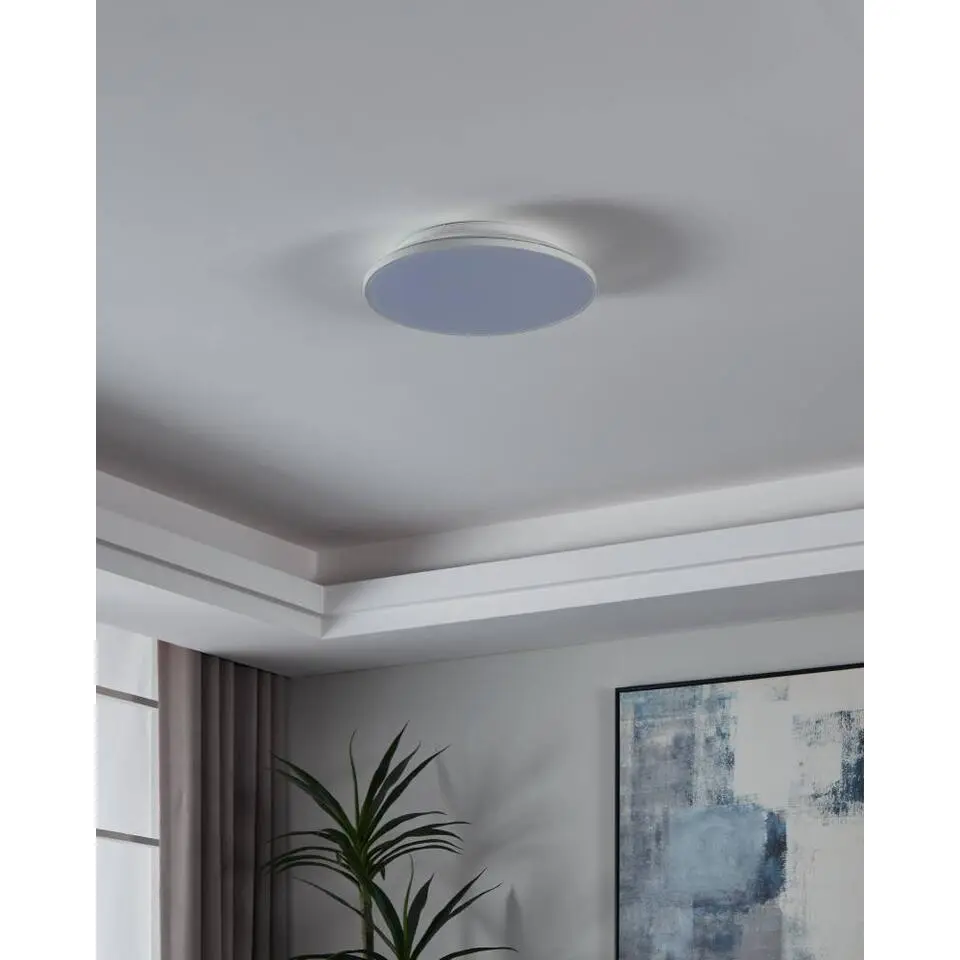 EGLO Crespillo Opbouwlamp - LED - Ø 38 cm - Wit/Wit