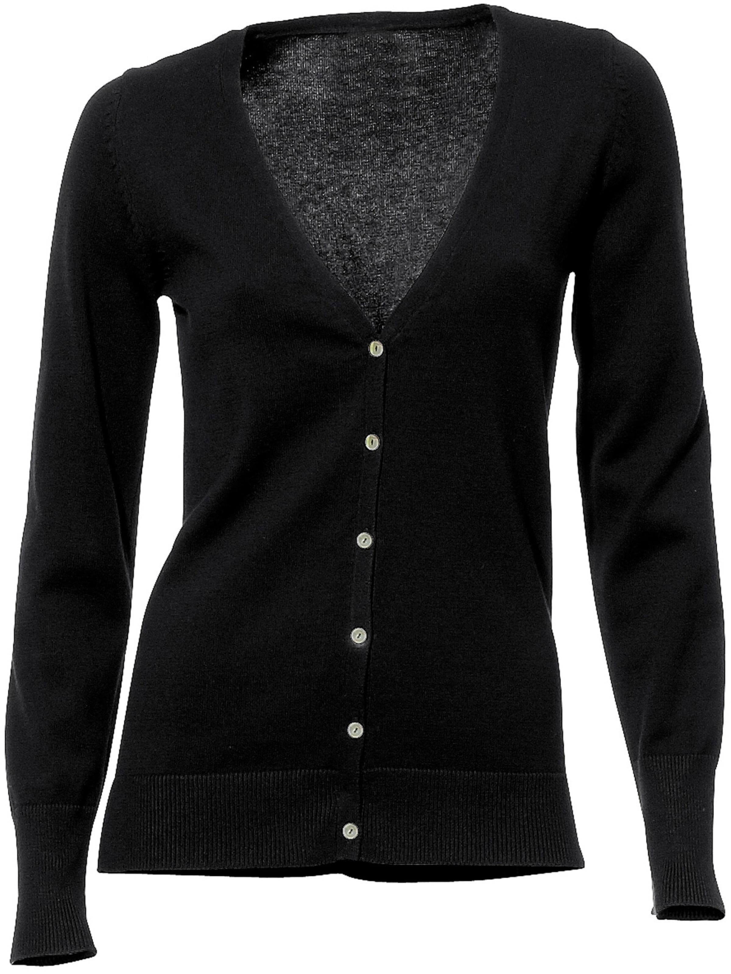 heine Feinstrickjacke in schwarz