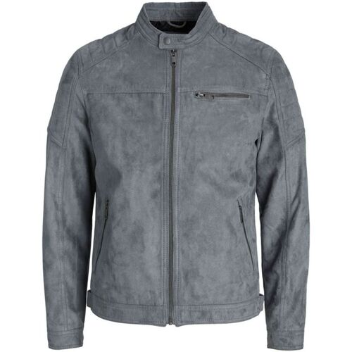 Jack & Jones - 12147218 JJEROCKY JACKET NOOS SEDONA SAGE FAKE SUEDE Gris