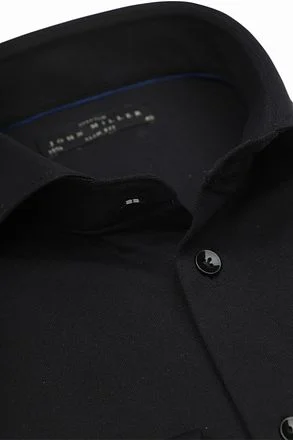 John Miller Overhemd Hyperstretch Zwart 5346516-295000 kopen