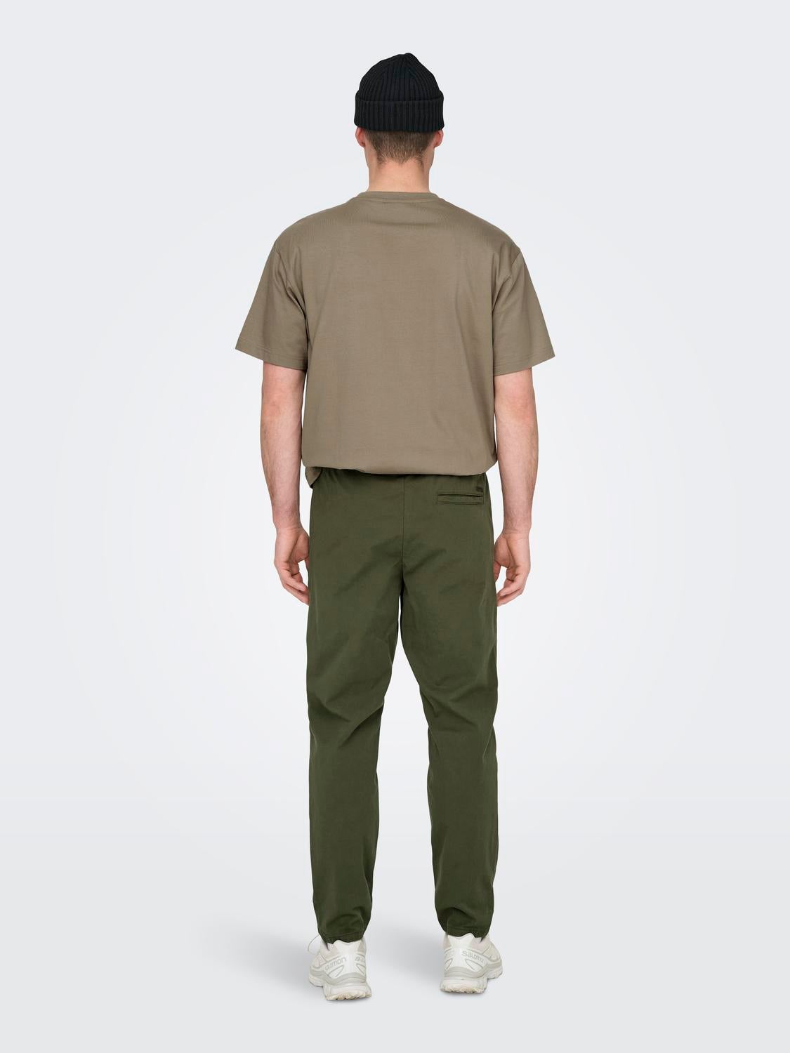 ONSLINUS Verjüngt Hose Olive Night