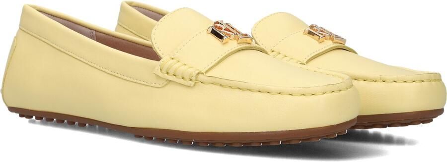 LAUREN RALPH LAUREN Loafers Dames Barnsbury Flats Driver Maat: 40 5 Materiaal: Leer Kleur: Geel