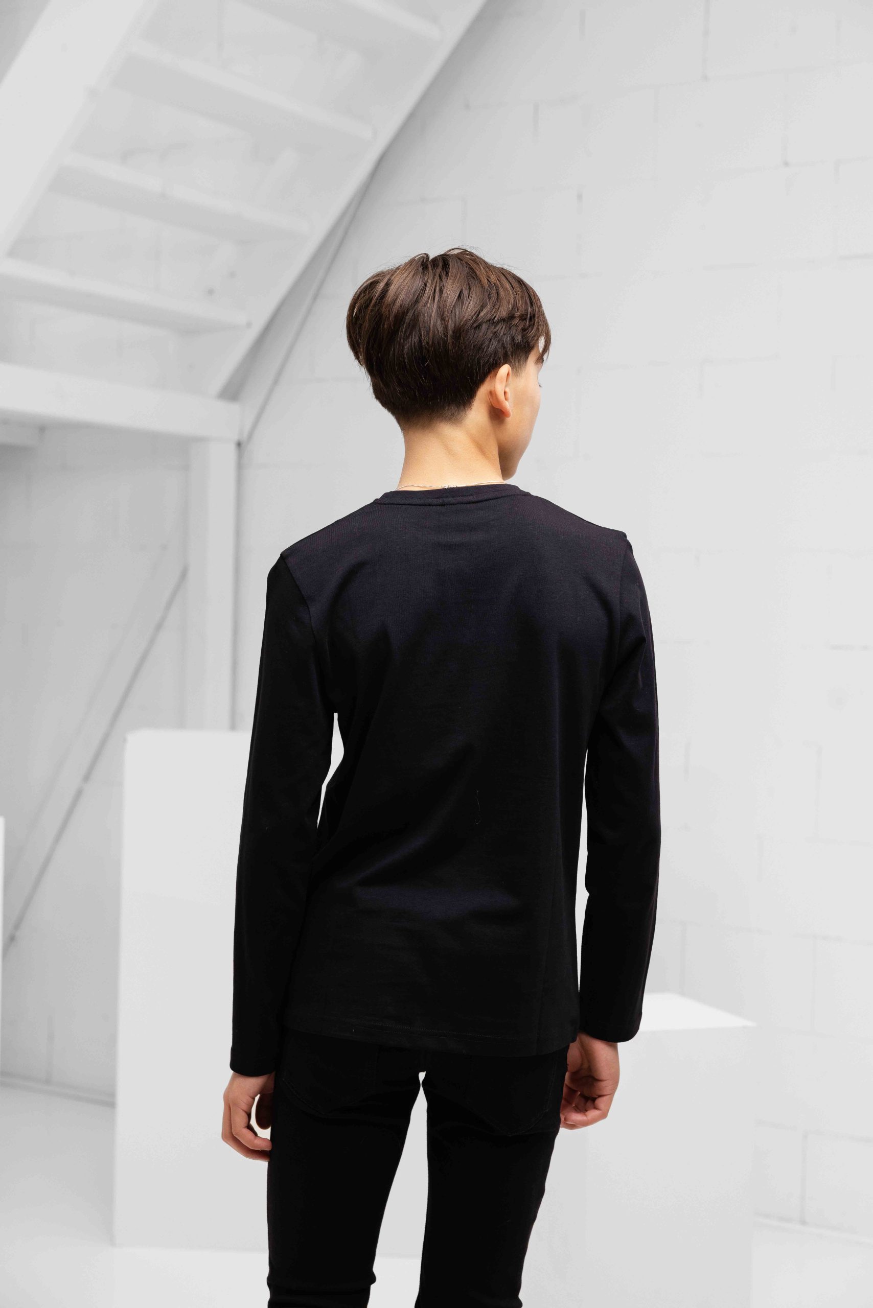 Hugo Boss Longsleeve T-Shirt Kids Zwart
