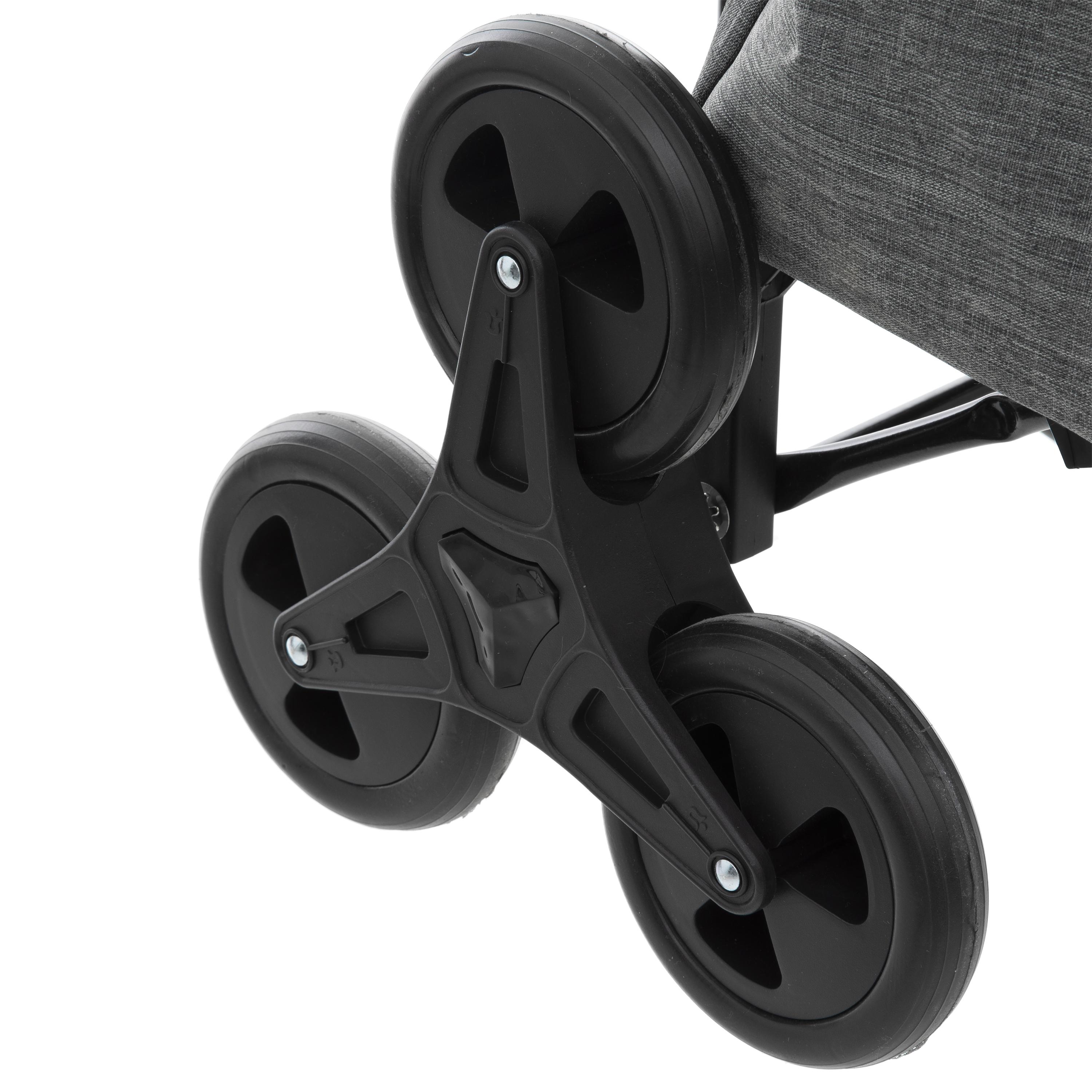 CHARIOT 6 ROUES METAL GRIS NOMADE