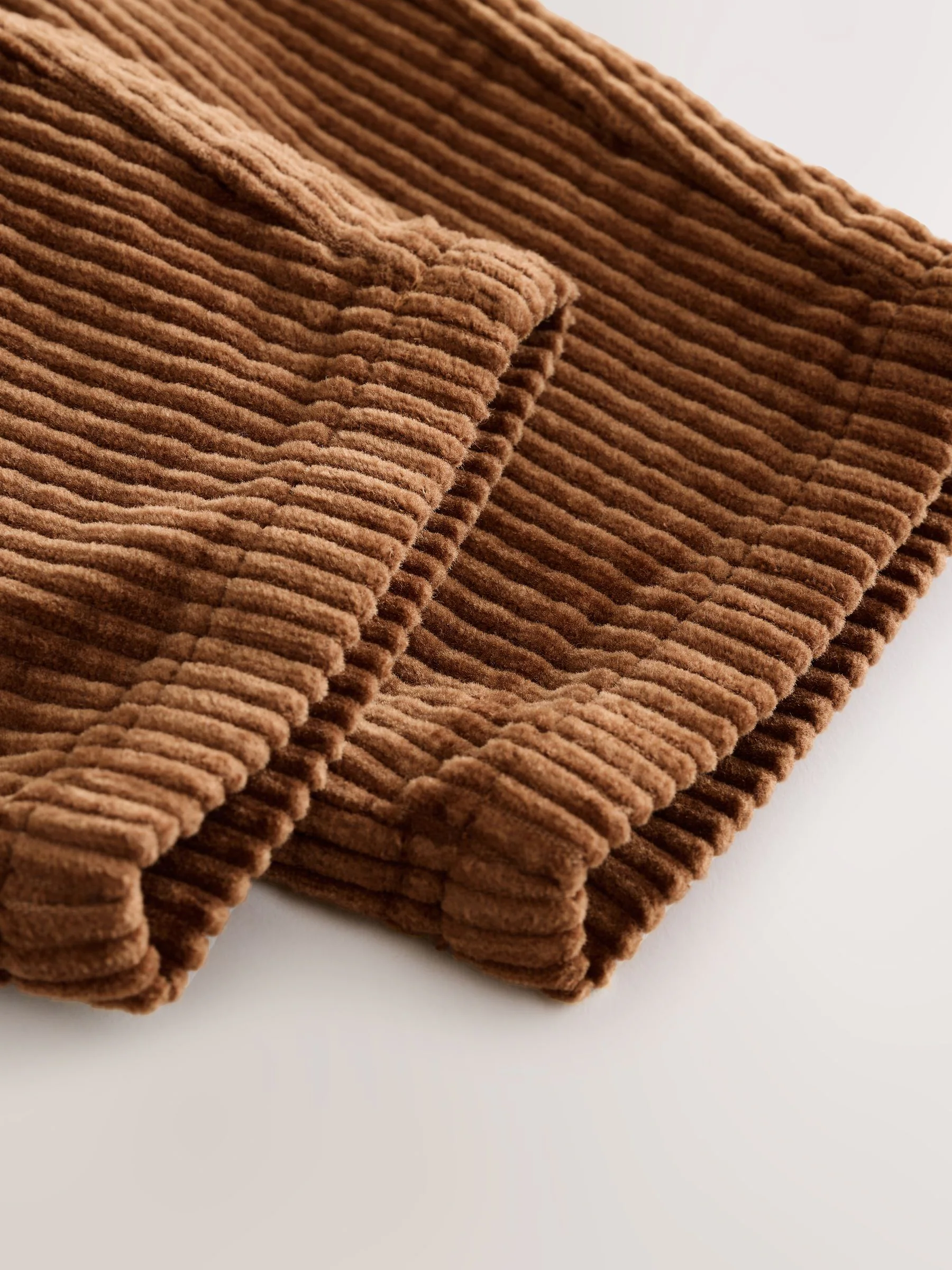 Lichtbruin - Corduroy broek met textuur en aantrekkoord (3mnd-7jr)