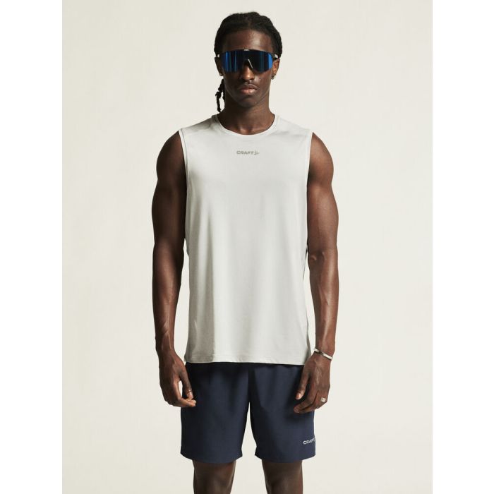Craft Herre Singletter Adv Essence SL Tee 2 Grå