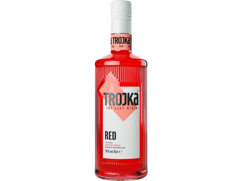 Trojka Vodka Red 0.7 l Süsse Spirituosen Spezialität auf Basis von Getreide