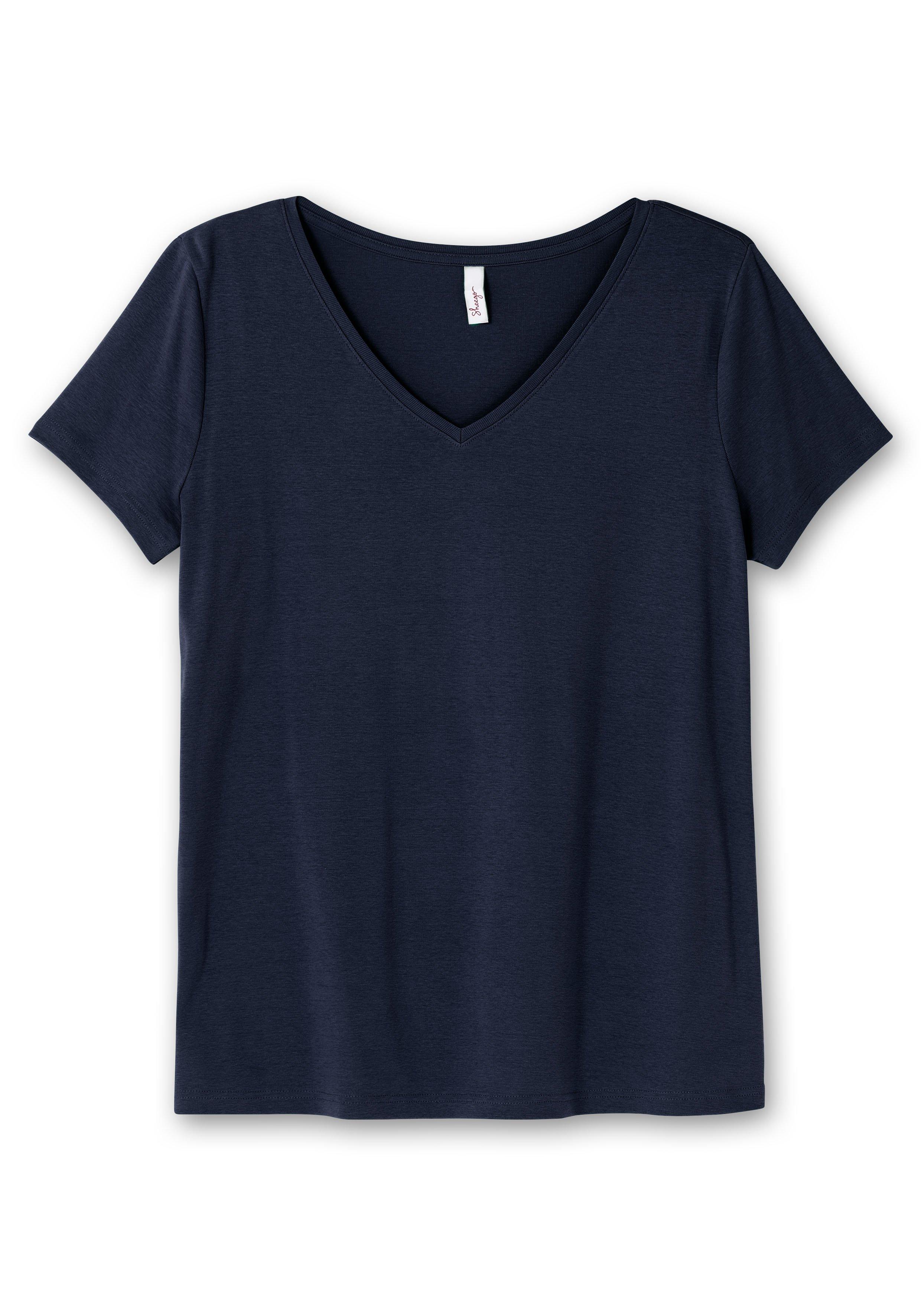 T-Shirt mit V-Ausschnitt