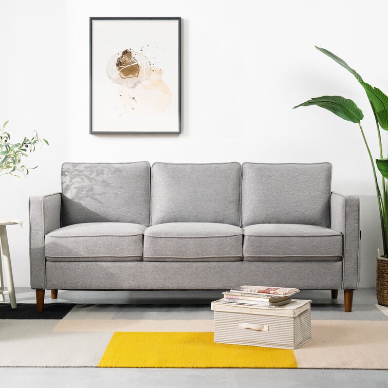 Hana 73&rdquo; Square Arm Sofa