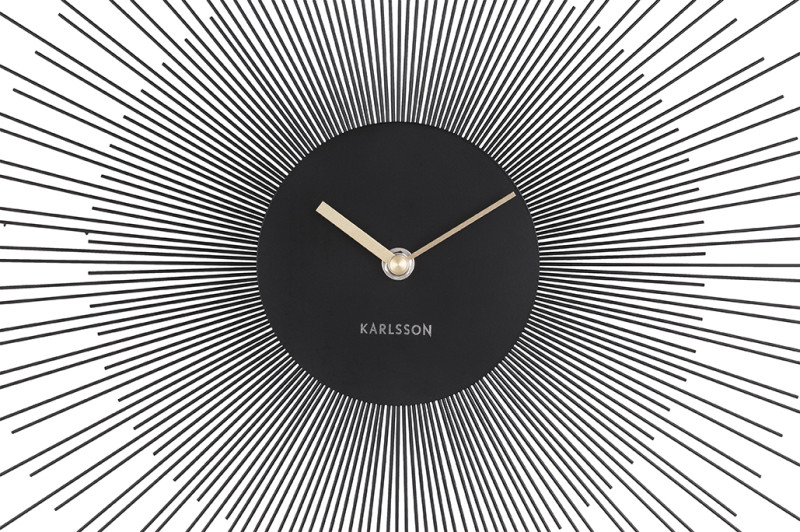 Wall Clock Peony Large KA5818BK Black