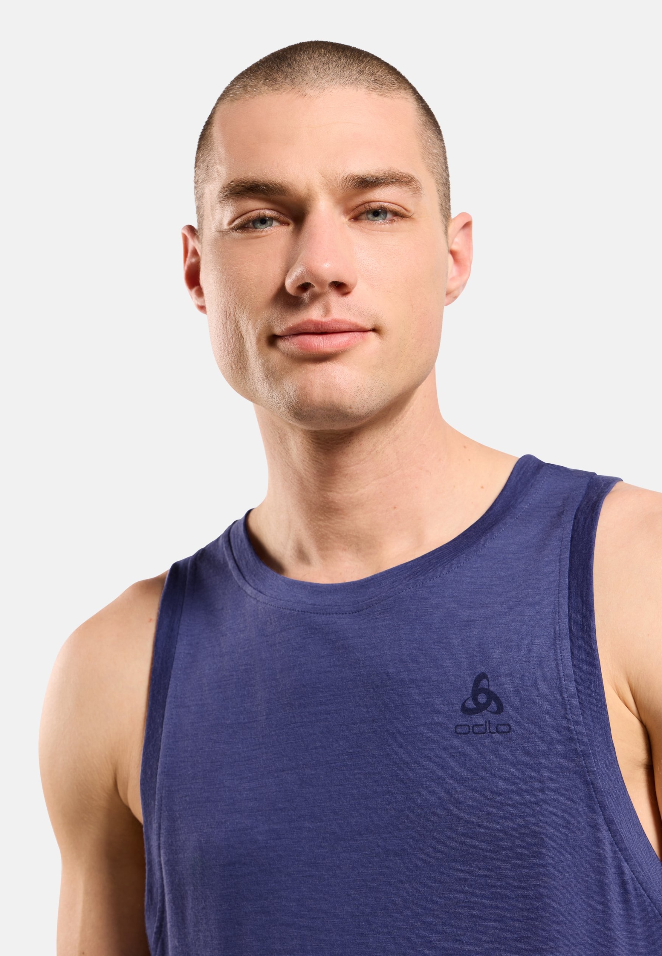 Natural Merino 160 Base Layer Singlet in Skipper Blue