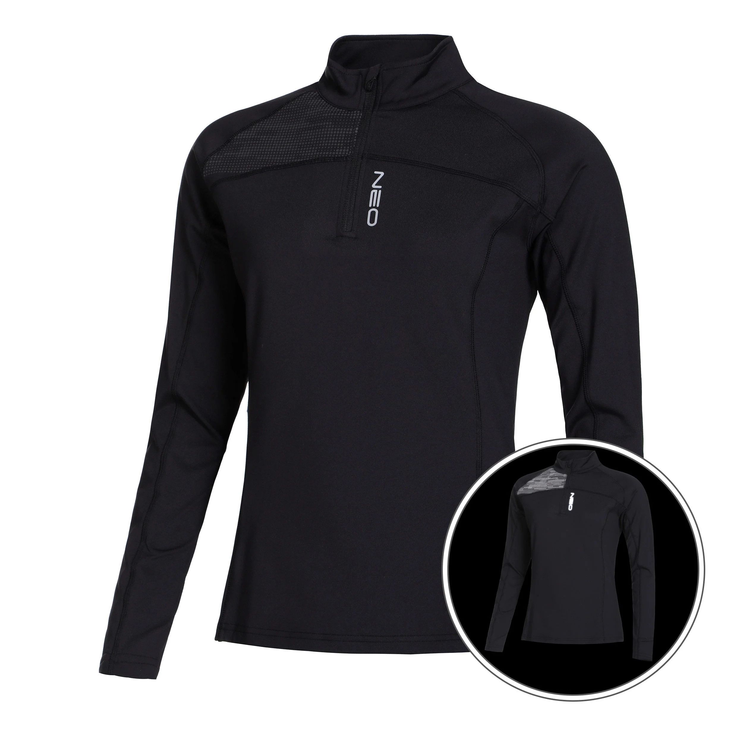 NEO Warm Light Haut Manches Longues Femmes - Noir