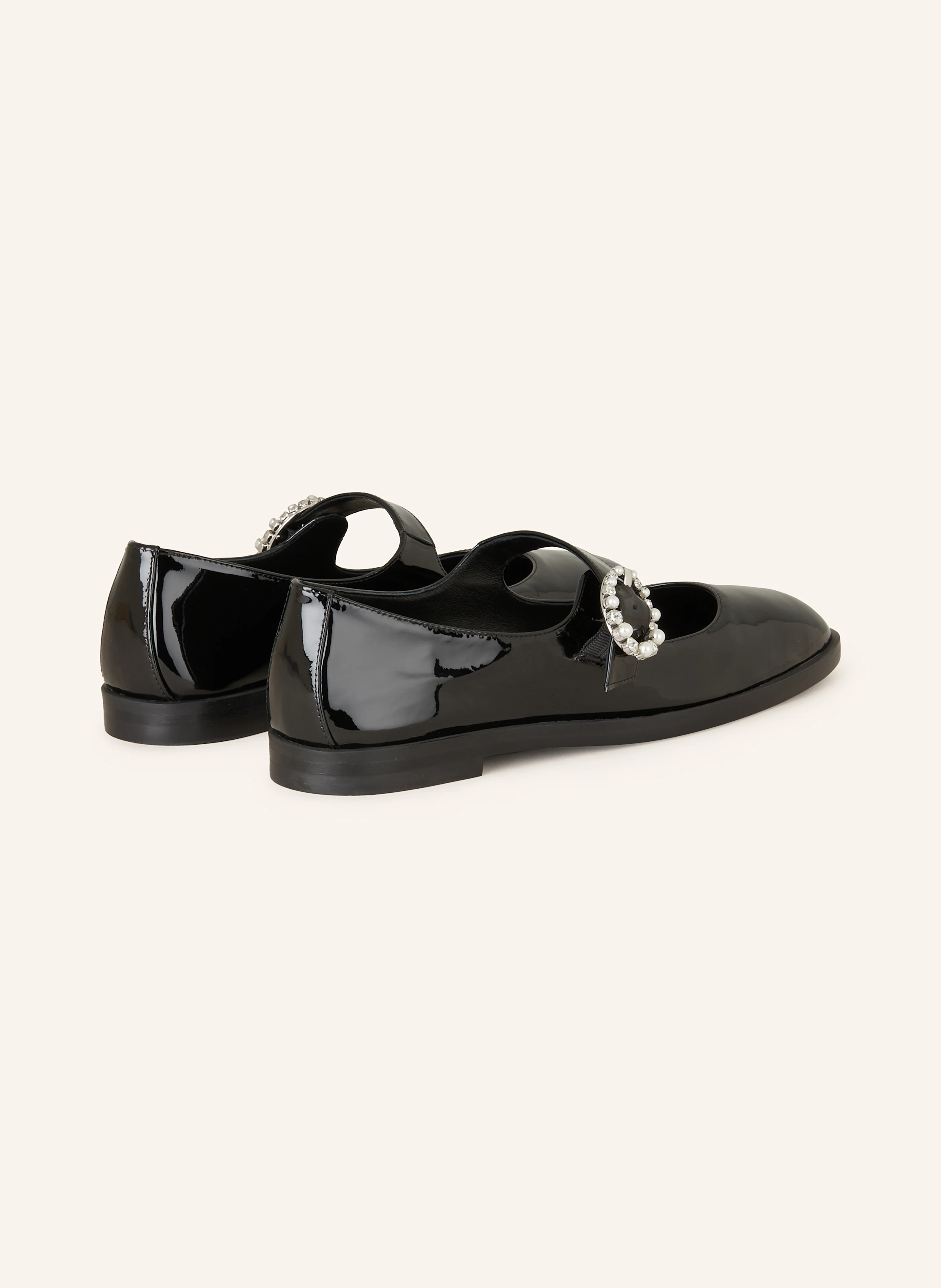STUART WEITZMAN Mary-Jane-Ballerinas LORALEI mit Schmucksteinen