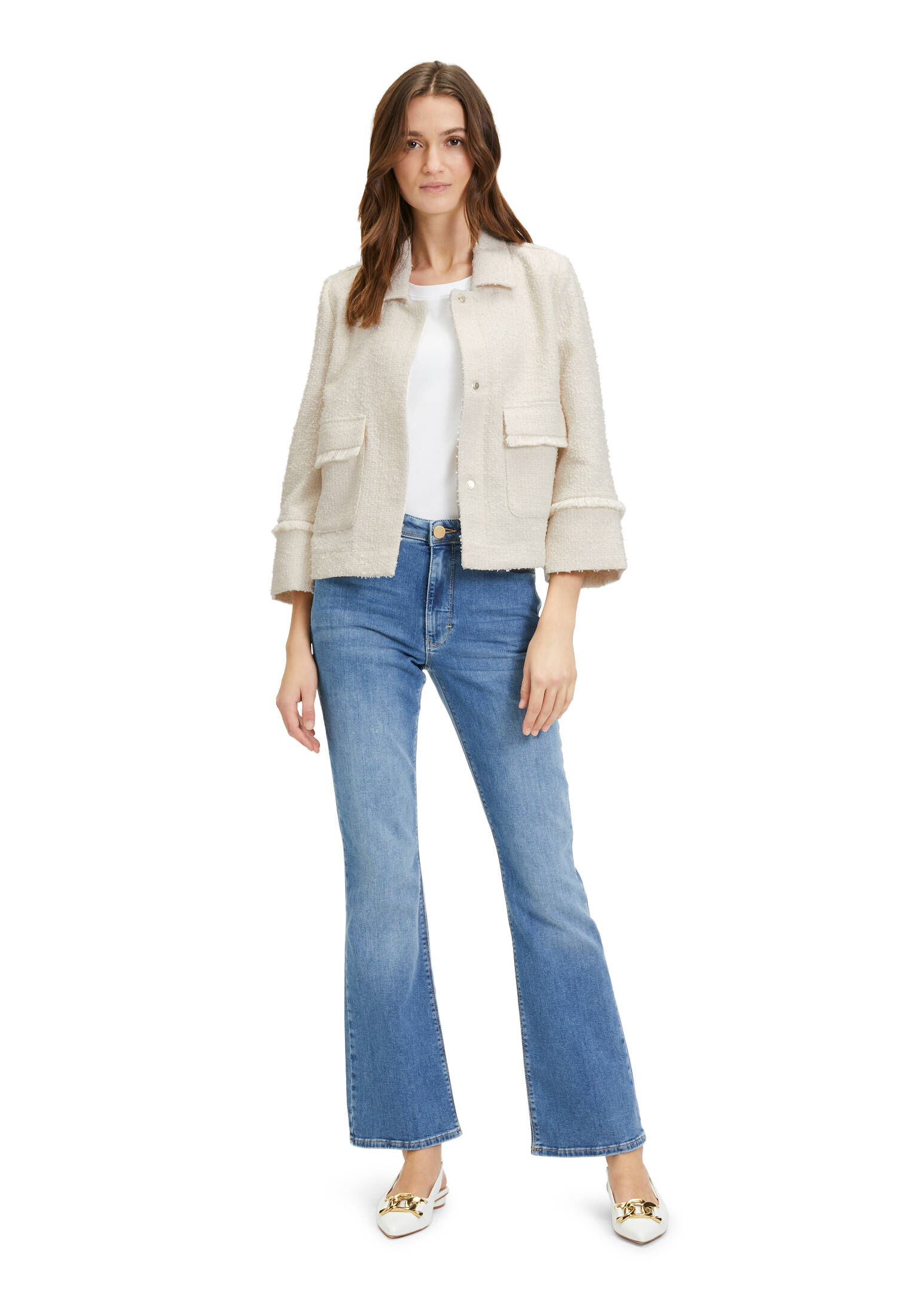 Betty & Co| Damen Blazer-Jacke mit Knöpfen