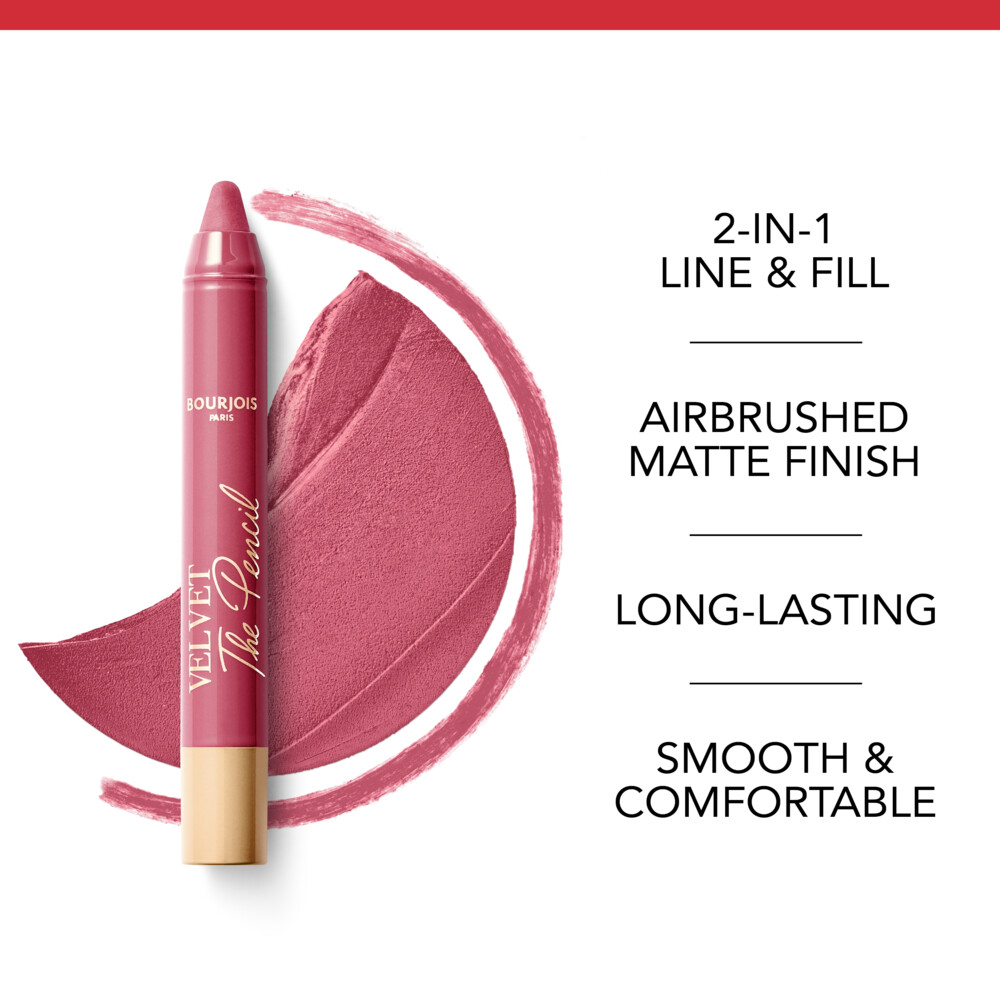Bourjois Velvet The Pencil Lipstick Amou-Rose 21.8 gr
