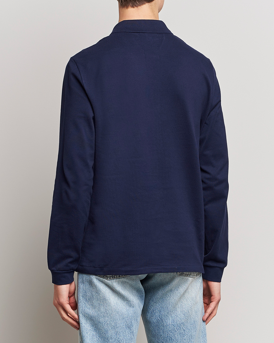 Lacoste Original Long Sleeve Polo Piké Navy Blue