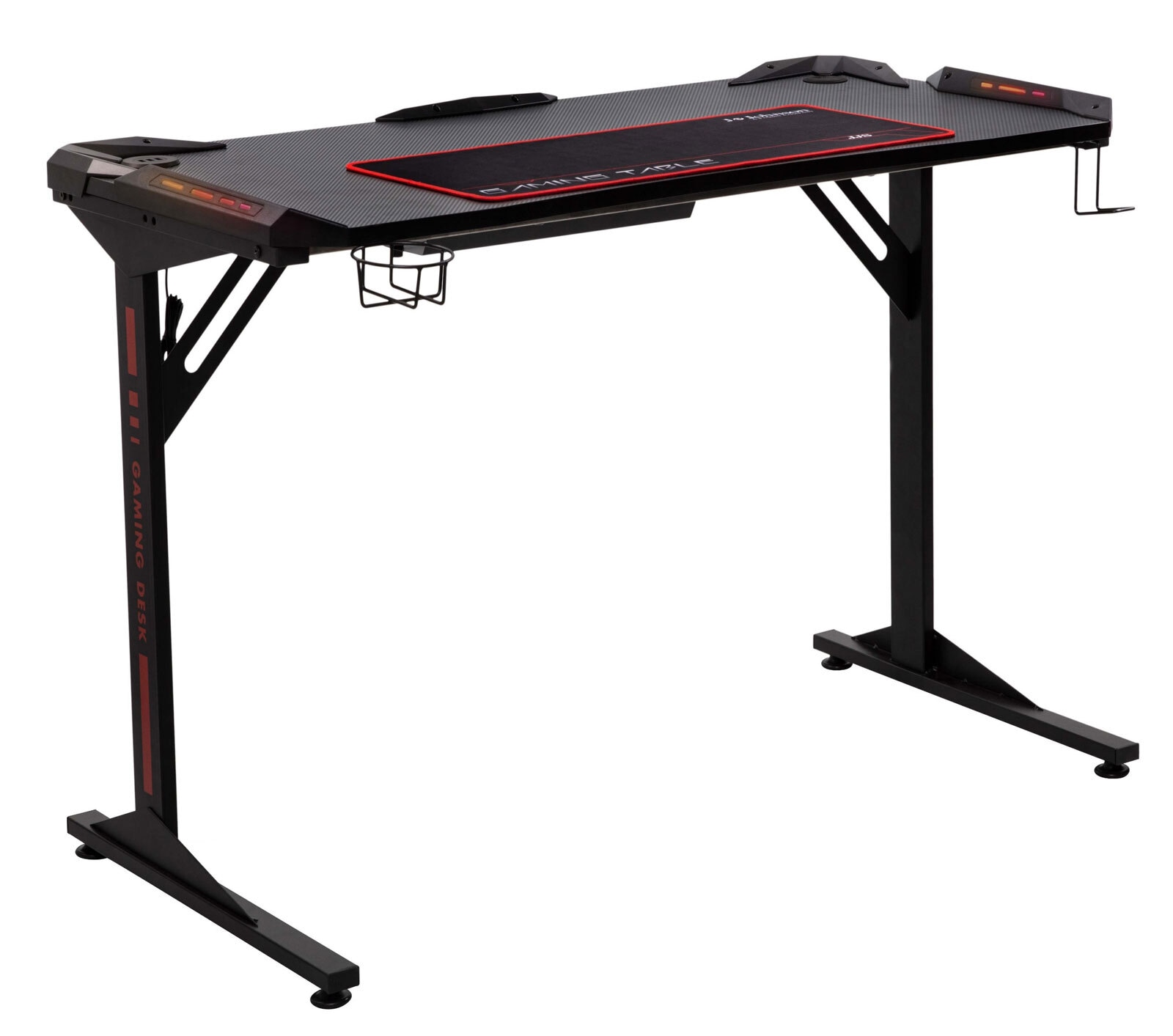Schreibtisch Game BC 3110 119x78x60 schwarz/Carbonoptik