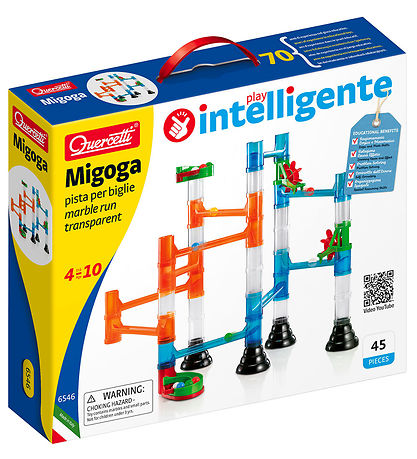 Quercetti Kuglebane - Migoga MarBlå Run Transparent - 45 Dele -