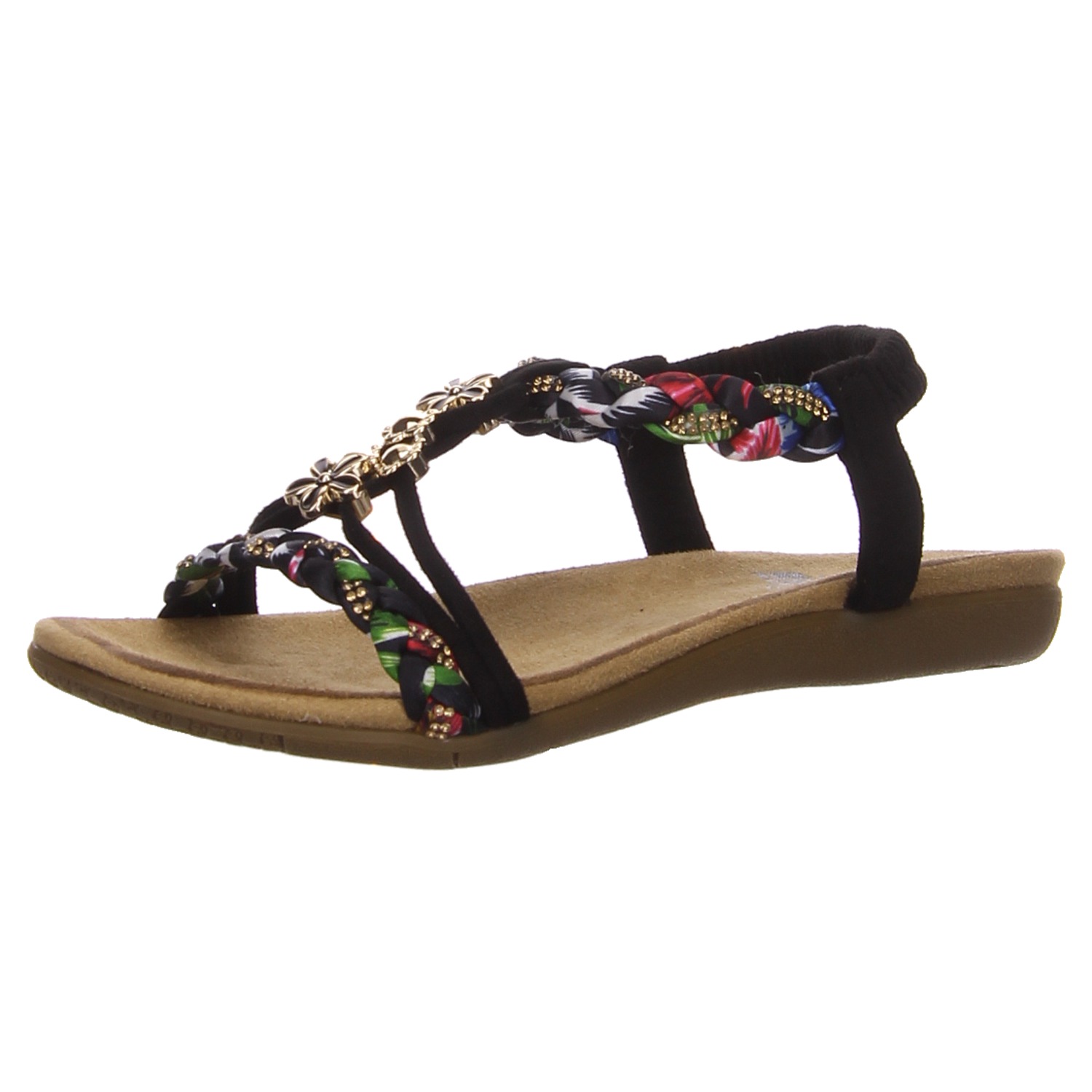 2GO Shoes Sandale bunt schwarz
