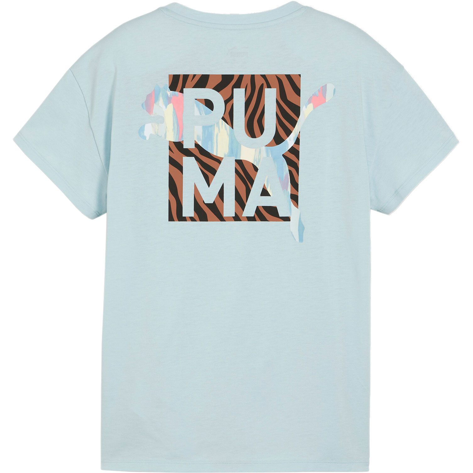 Puma Animal Remix Boyfriend T-Shirt Mädchen turquoise surf