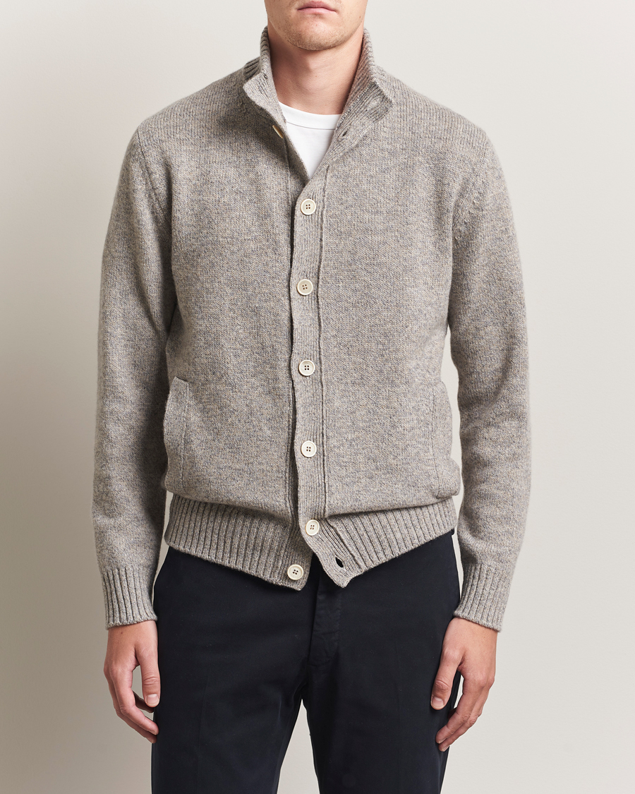 Zanone Virgin Wool Melange Chioto Grey Melange