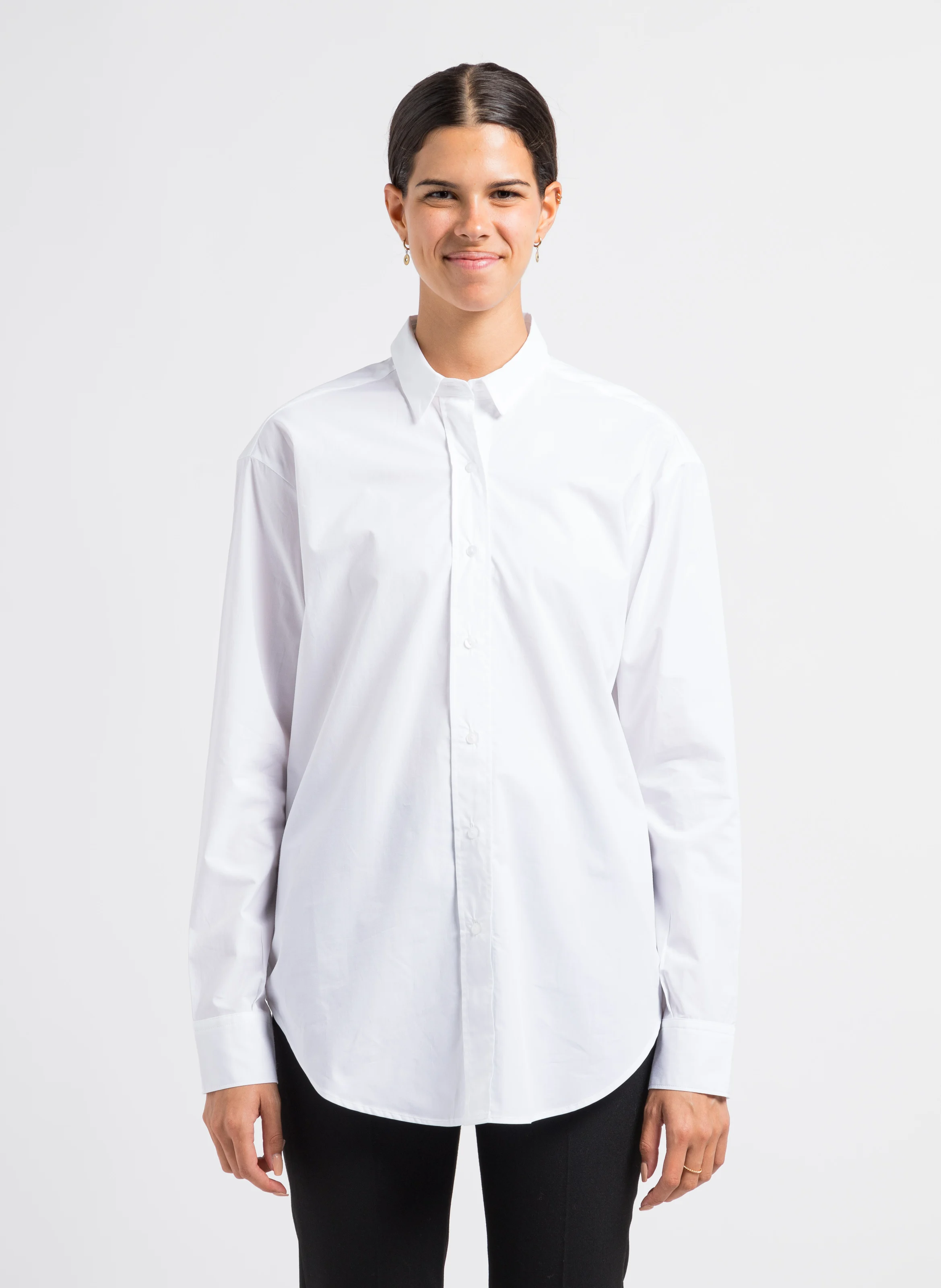 Chemise ample en coton | Blanc