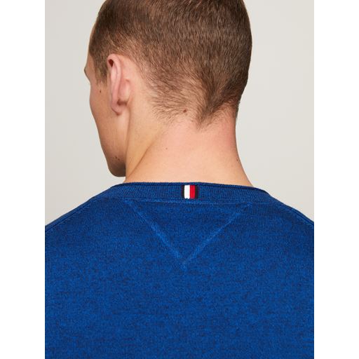 Tommy Hilfiger Langærmet Striktrøje, Desert Sky Mouline, XL