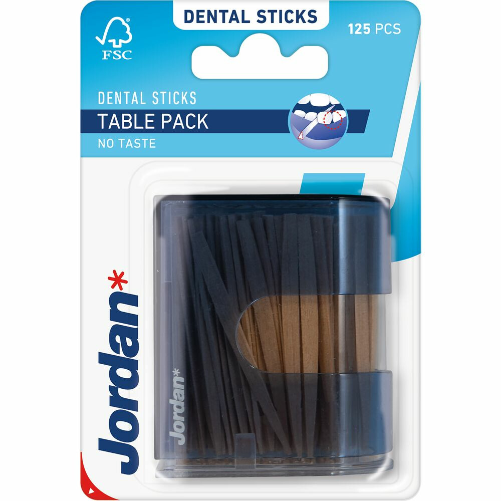 Jordan Tandenstokers Table Pack125 stuks