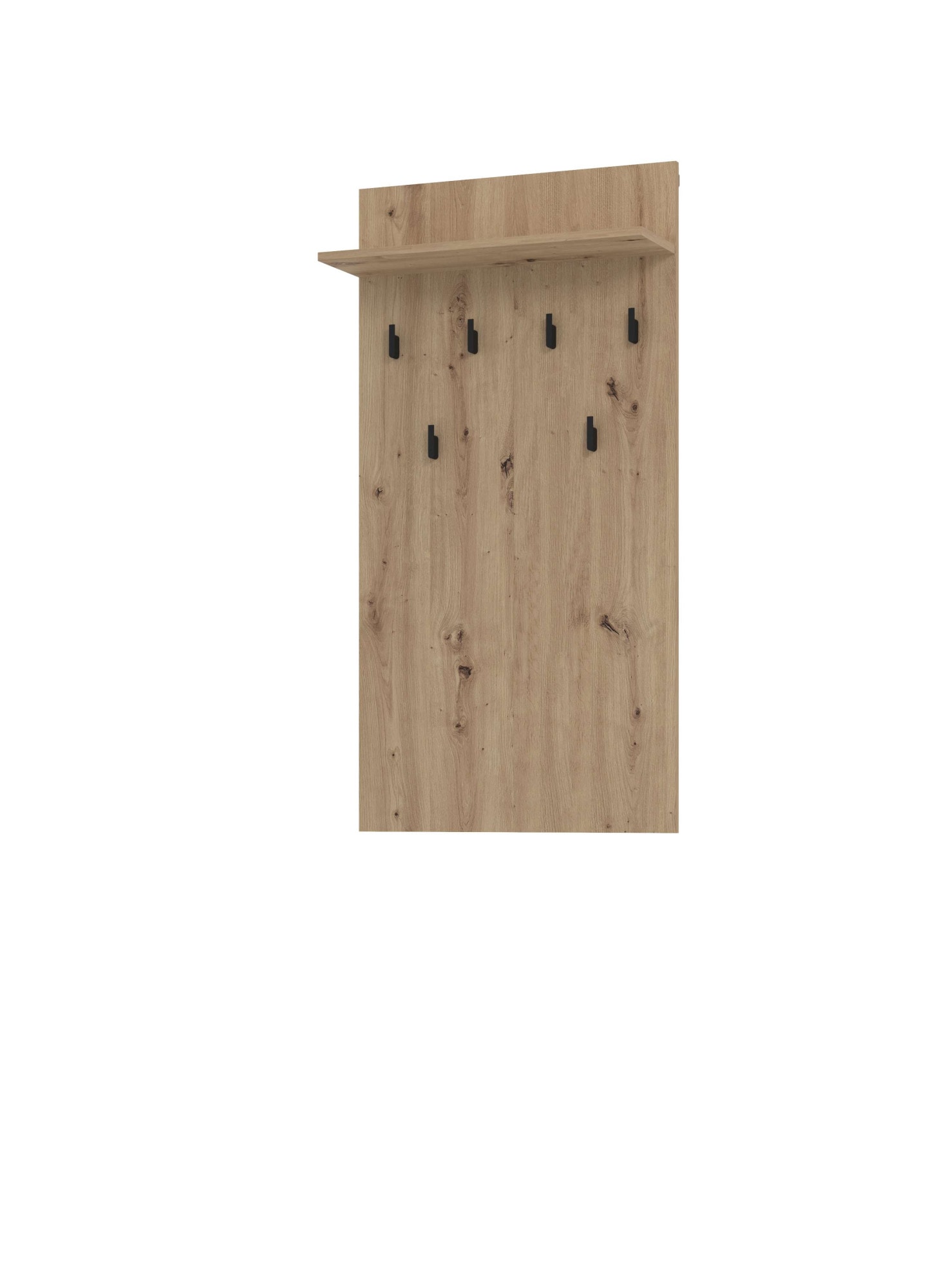 Home affaire Garderobenpaneel »Arran, Wandregal Wandpaneel, Wandgarderobe praktisch & stillvoll« mit 6 Kleiderhaken und Ablage für Accessoires, Breite 63 cm