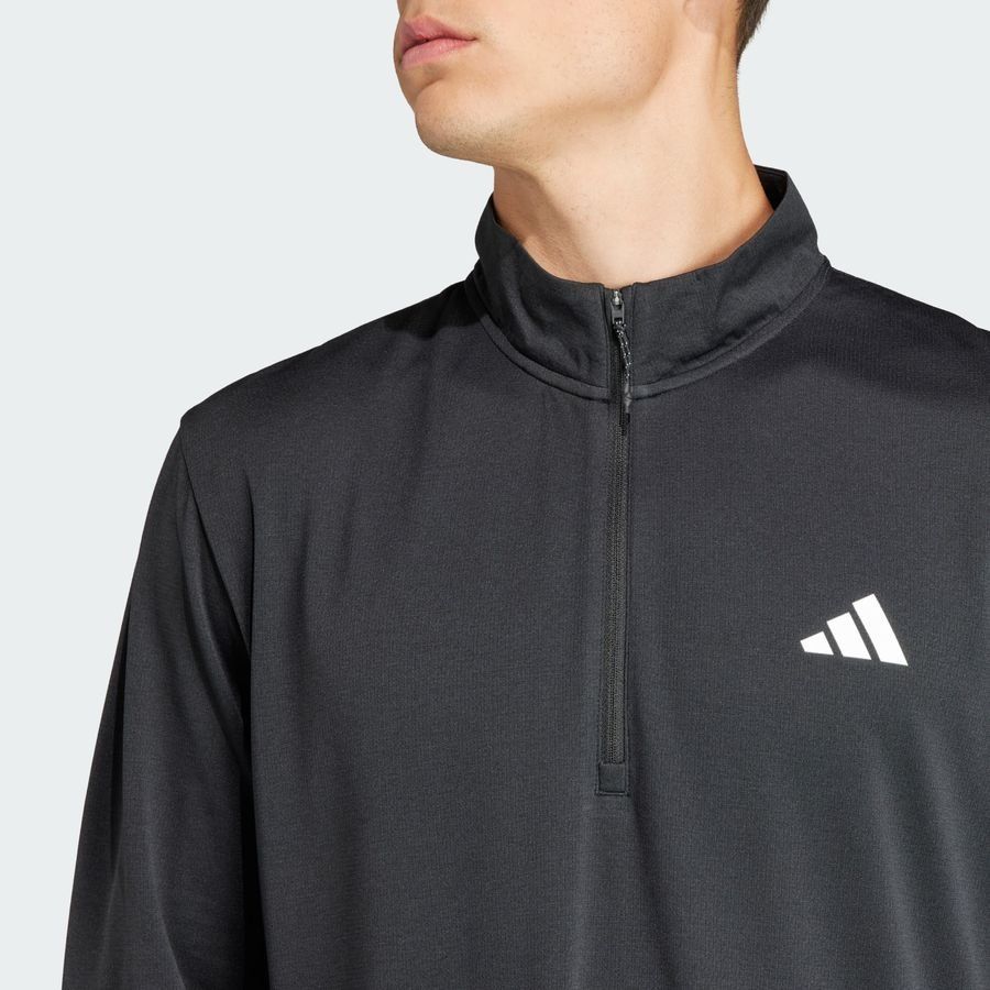 Adidas T-shirt de training à manches longues et zip 1/4 Train Essentials