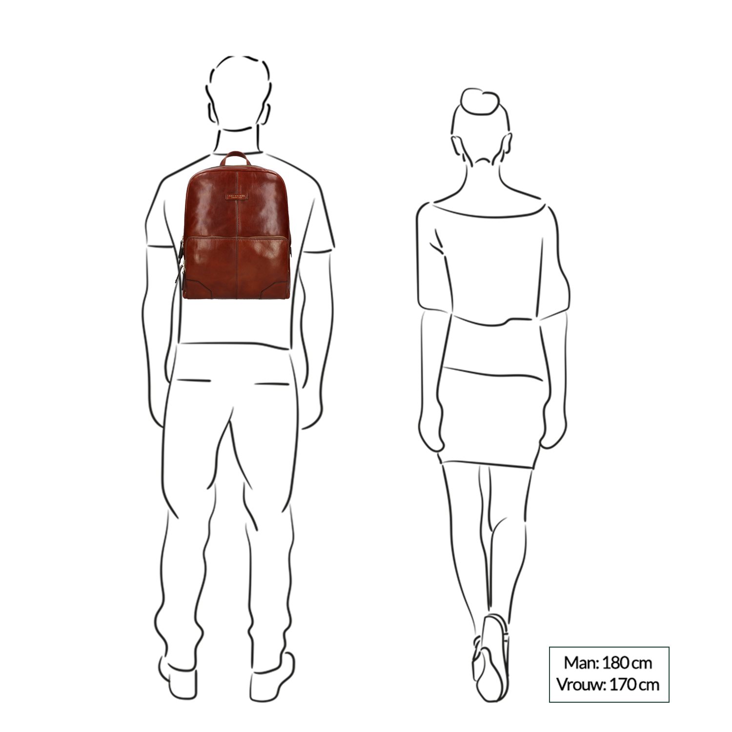 The Bridge Vespucci Backpack brown