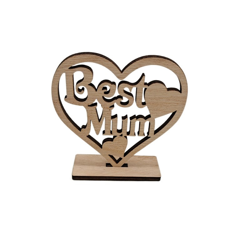 Muttertag DIY Dekoration Holz Aufsteller - Best Mum